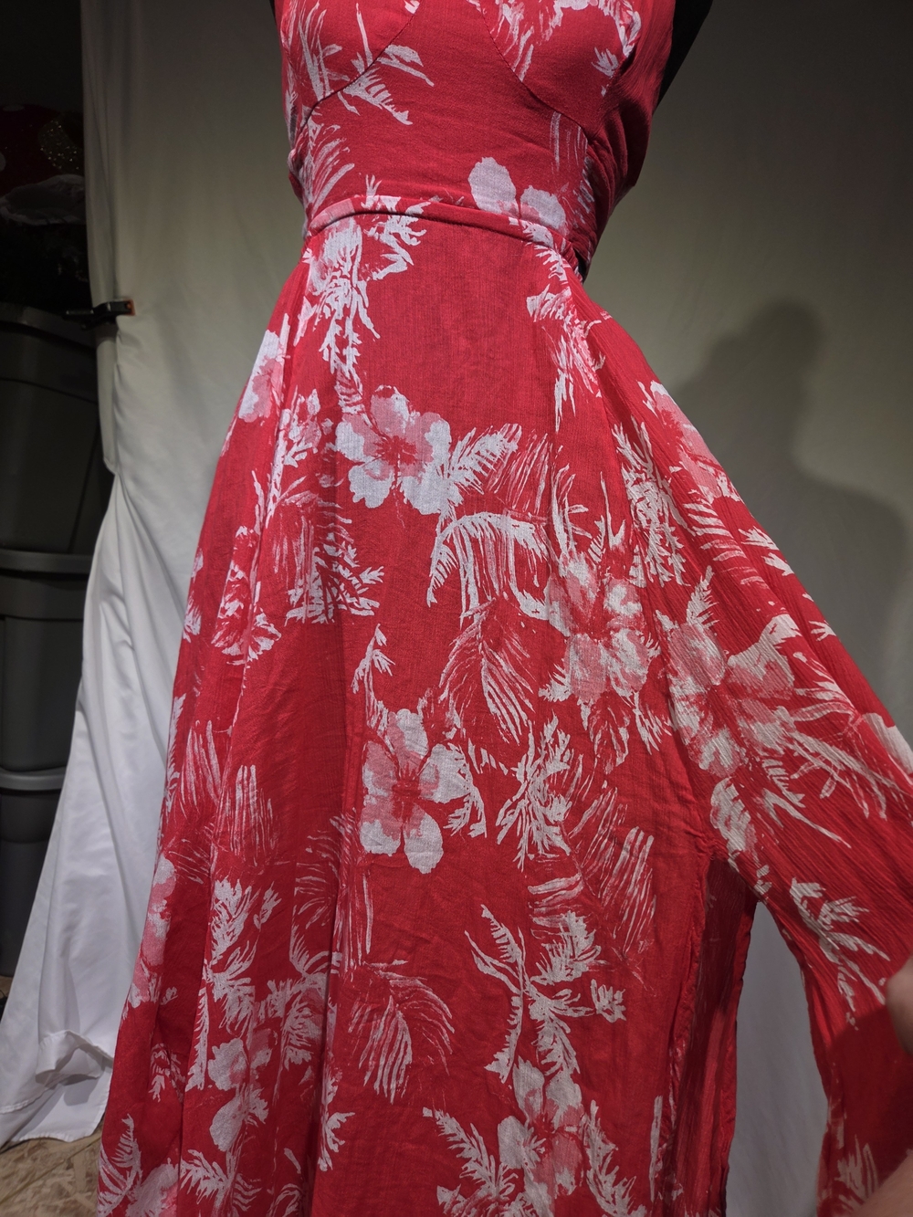 Free People Red Floral Maxi Dress - Picture 5 of 14